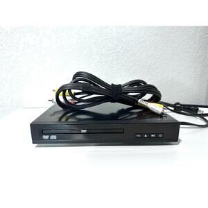 Onn DVD Player TTS Black No Remote AV Cables Included Tested & Works 120V-60Hz